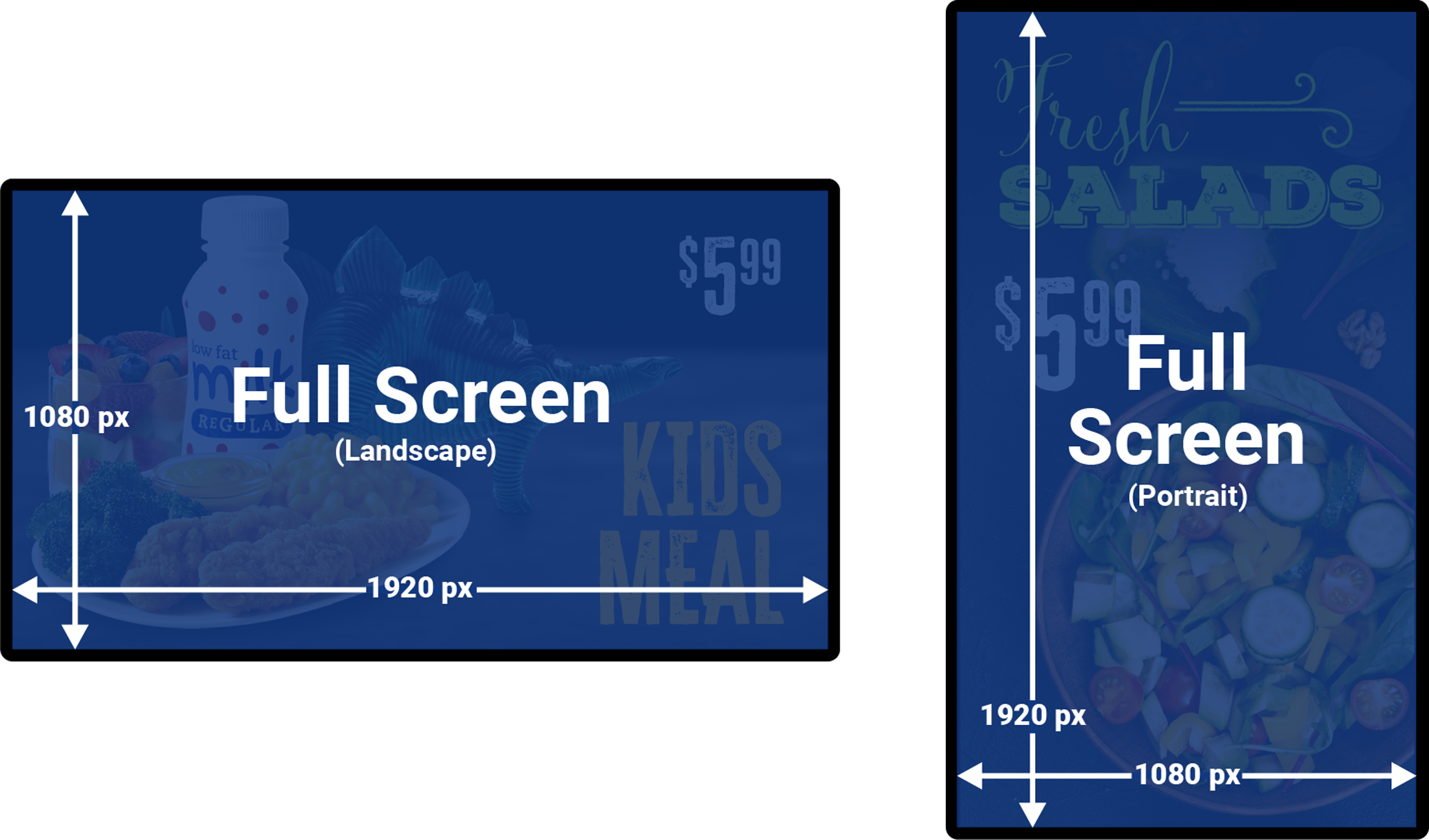 Fullscreen: Landscape and Portrait