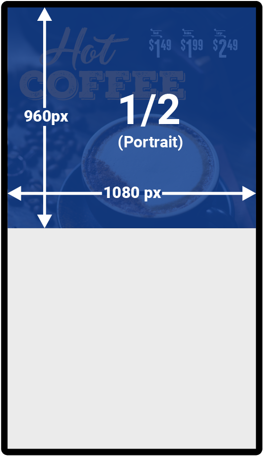 Half-screen: Portrait Row