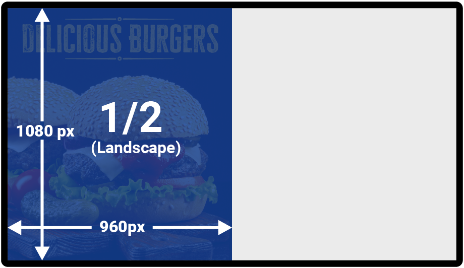 Half-screen: Landscape Column